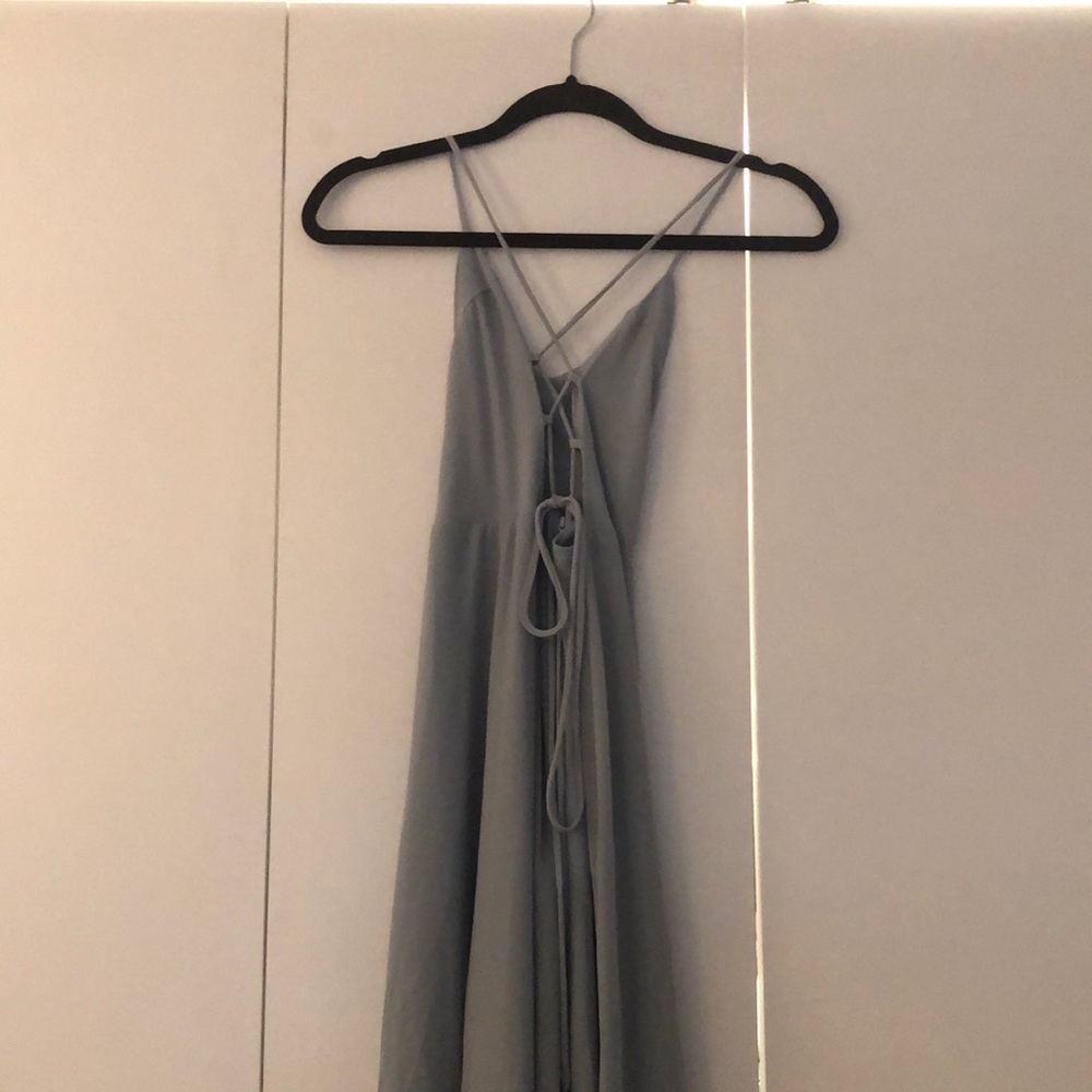 Godshaw dress in Steel Blue. Worn once. Not hemmed. - Picture 1 of 6